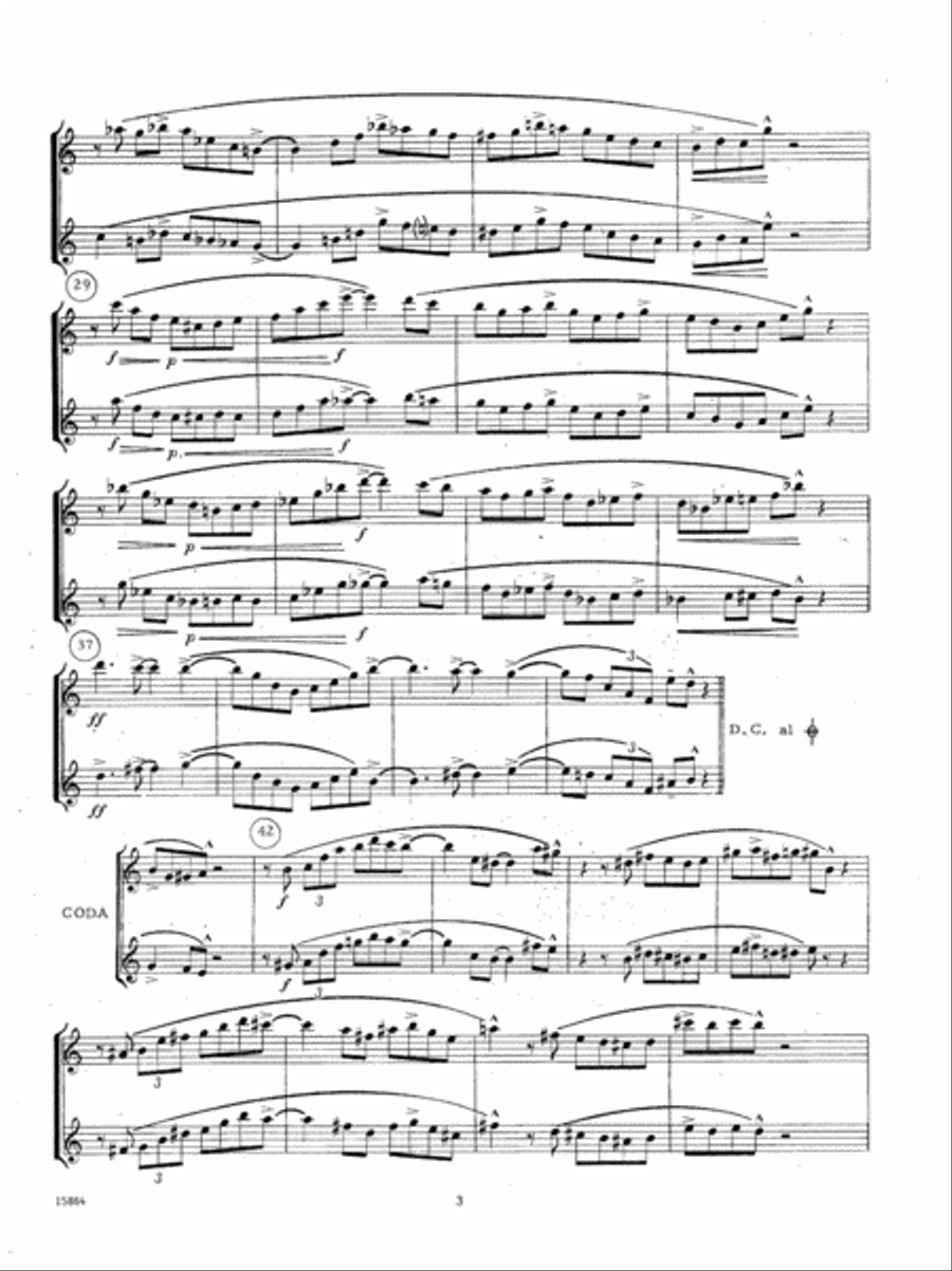 Six Jazz Duets, Volume 1 Six Jazz Duets, Volume 1 Woodwind Duet scores gallery preview page 3