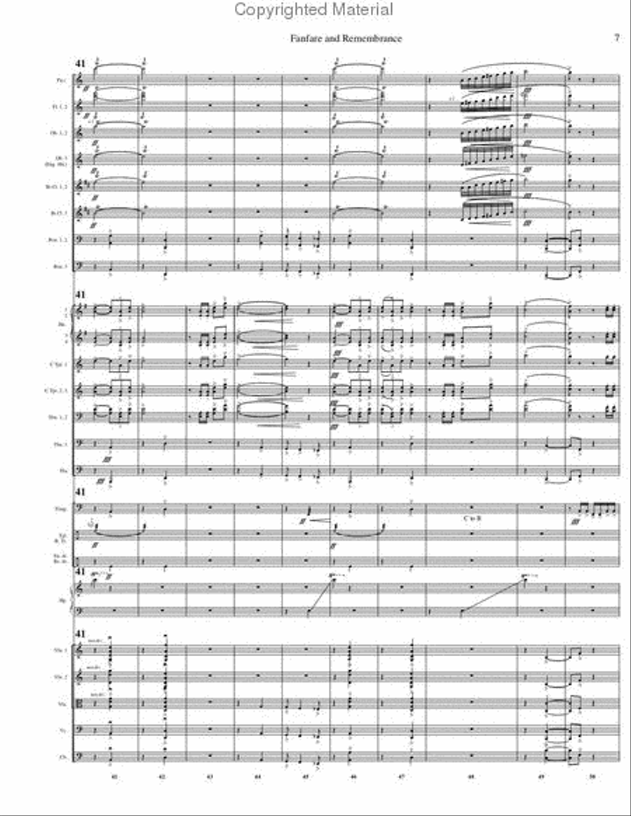 Fanfare and Remembrance Orchestra scores gallery preview page 11