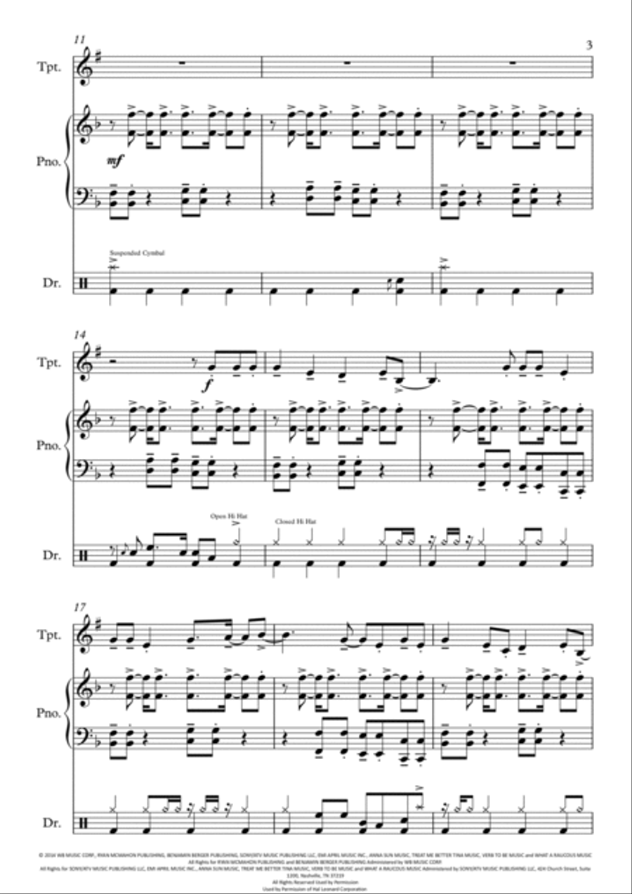 Shut Up And Dance Small Ensemble scores gallery preview page 4