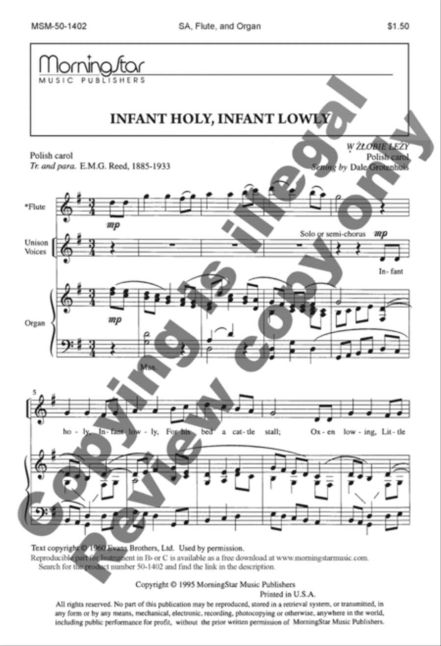 Infant Holy, Infant Lowly SA scores gallery preview page 2