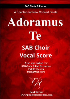 Adoramus Te (SAB Choir Score)
