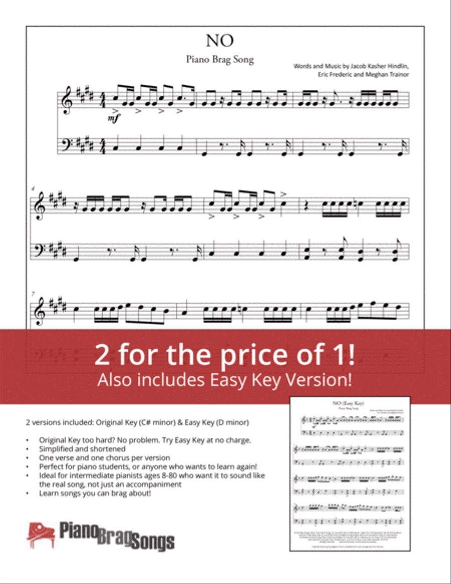 No Easy Piano scores gallery preview page 1