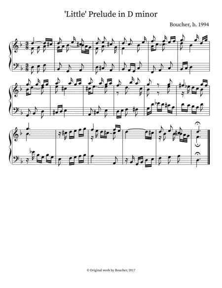 Prelude and Fugue in D Minor: I. Prelude