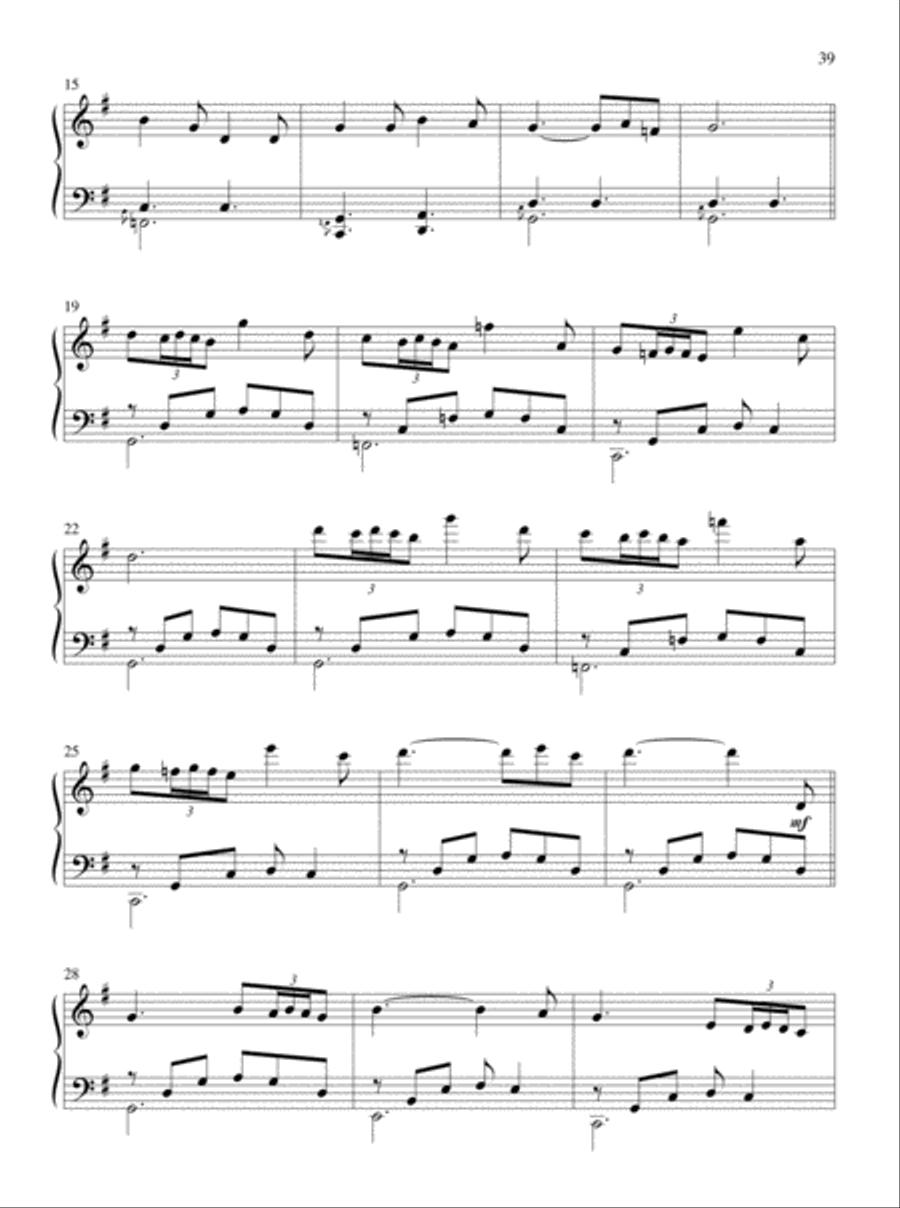 Let All Things Their Creator Bless! Piano Solo scores gallery preview page 22