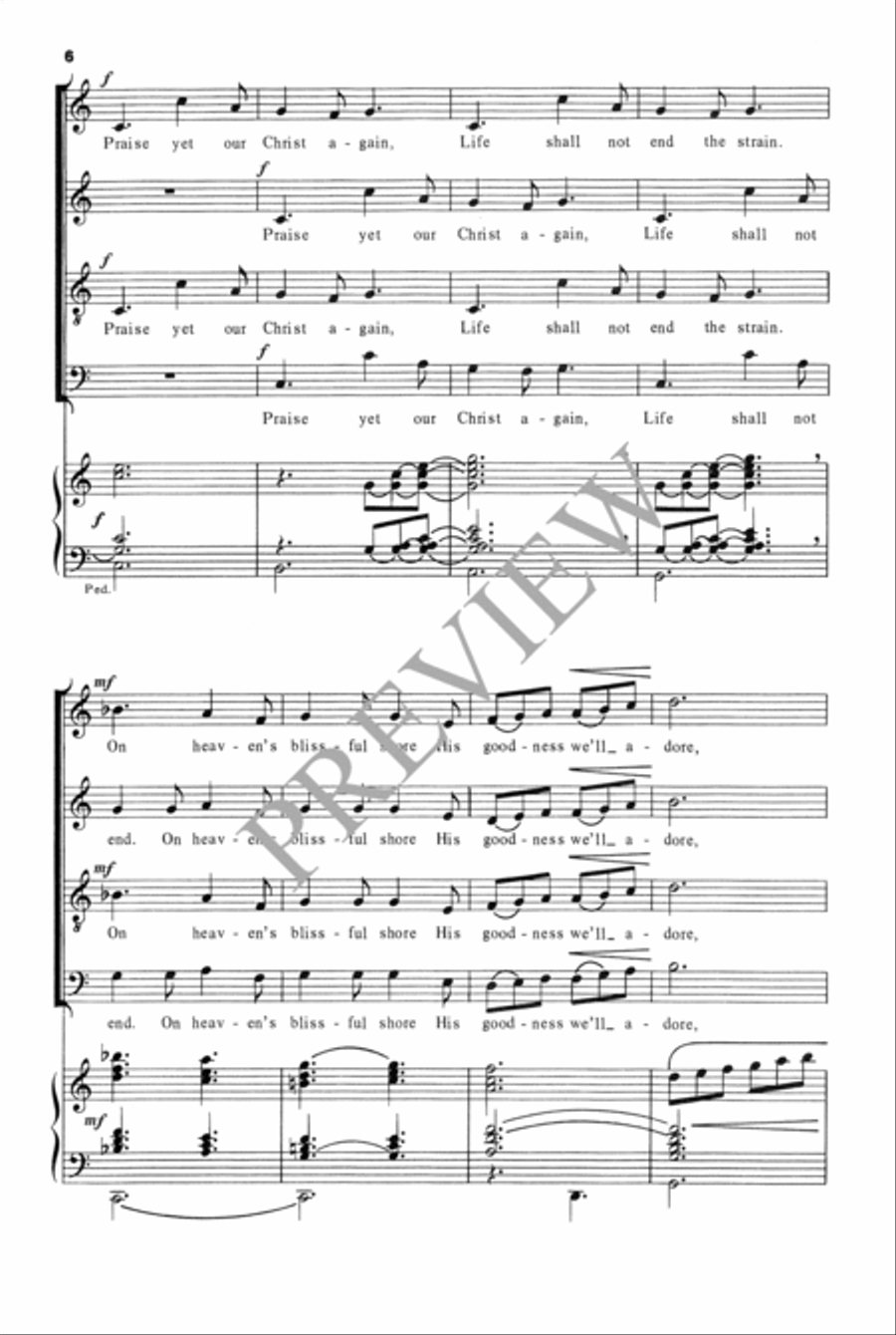 Come, Christians, Join to Sing 4-Part scores gallery preview page 7