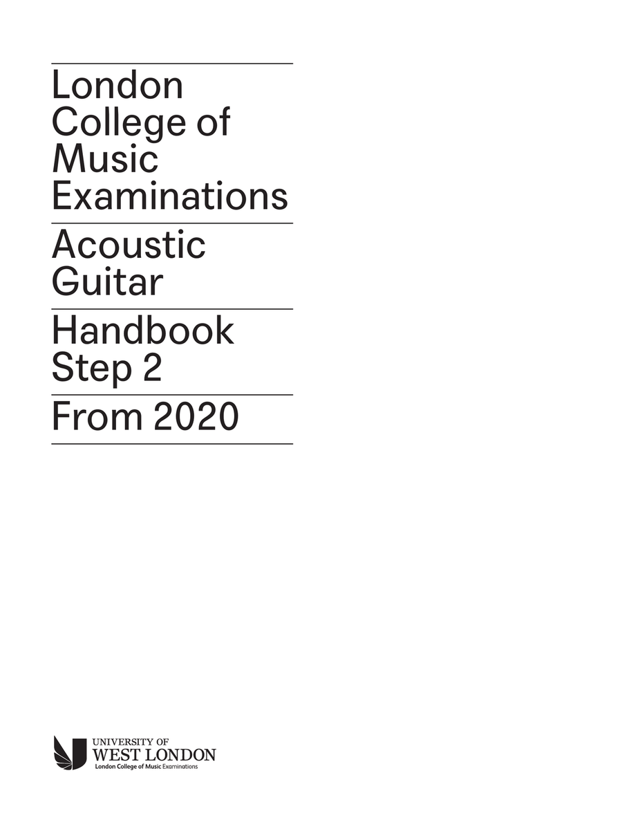 LCME Acoustic Guitar Handbook Step 2 2020 Acoustic Guitar scores gallery preview page 1
