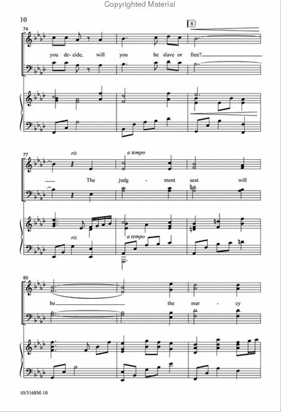 I Will Not Stand Alone Divisi scores gallery preview page 9