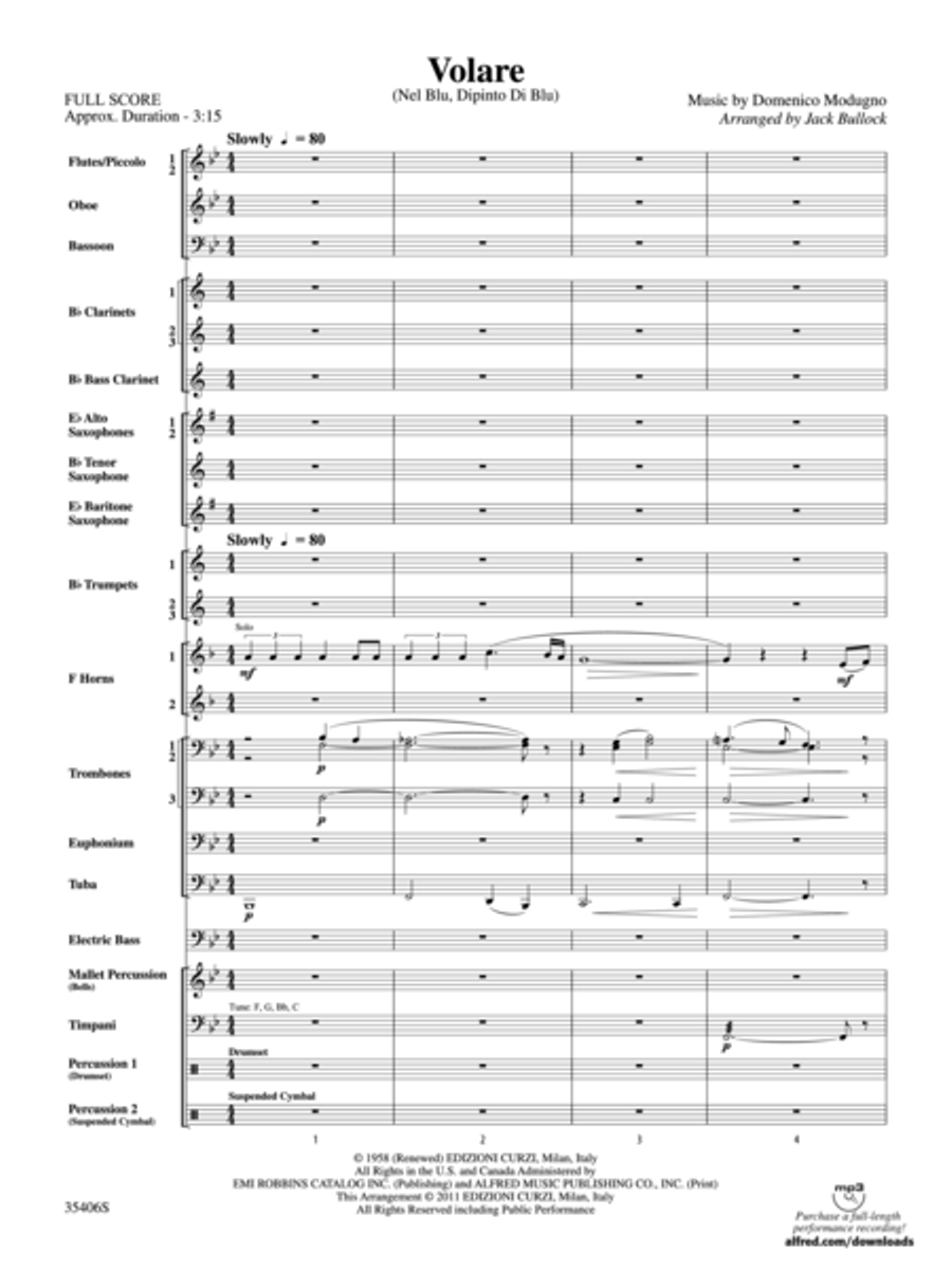 Volare Concert Band scores gallery preview page 2