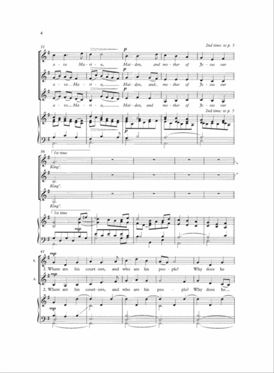 Christmas Lullaby SSA scores gallery preview page 4