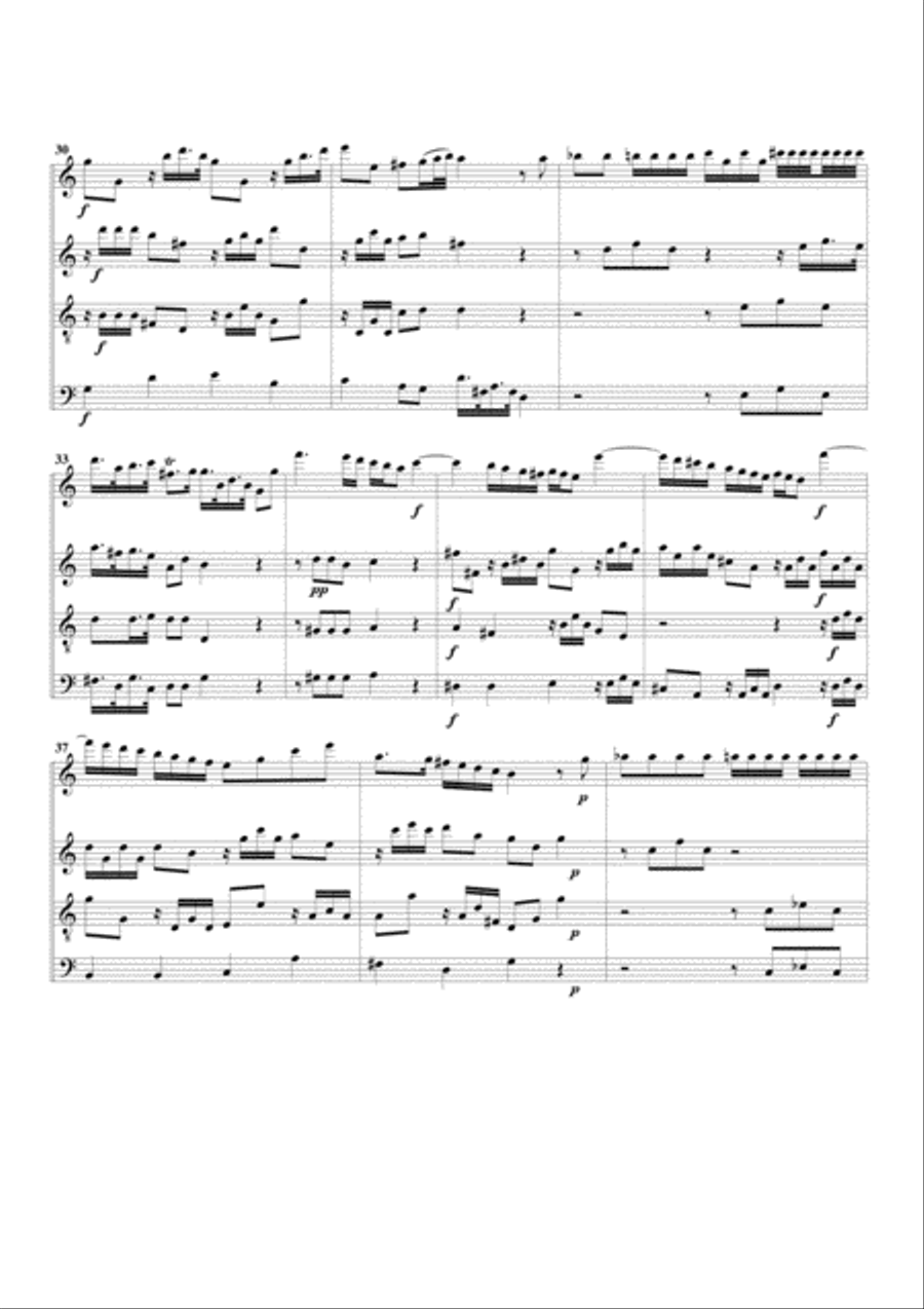Concerto grosso, Op.6, no.11 (arrangement for 4 recorders) Recorder scores gallery preview page 4