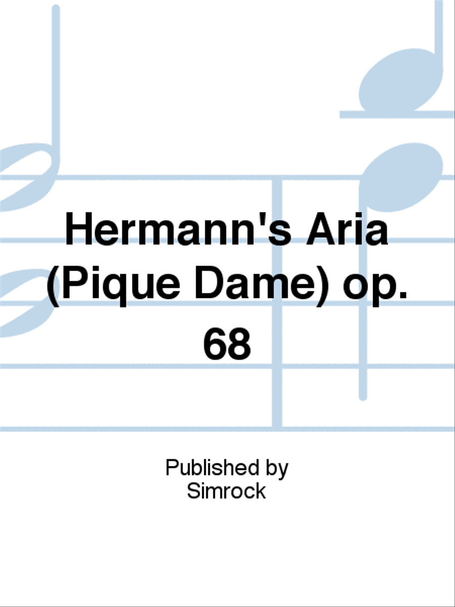 Hermann's Aria (Pique Dame) op. 68 Voice Solo scores gallery preview page 1