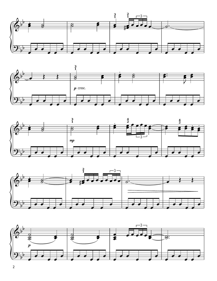 Arabian Dance (Coffee) (from The Nutcracker) Voice scores gallery preview page 2