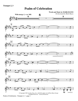 Psalm of Celebration - Bb Trumpet 2,3
