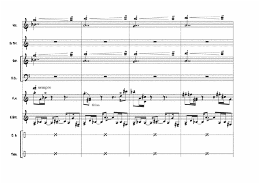 A piece for octet composed in 2000 inspired by traditionnal turkish music Small Ensemble scores gallery preview page 5