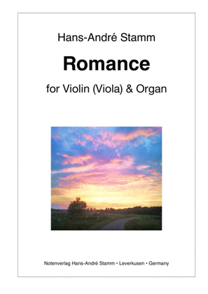 Book cover for Romance for Violin and Organ