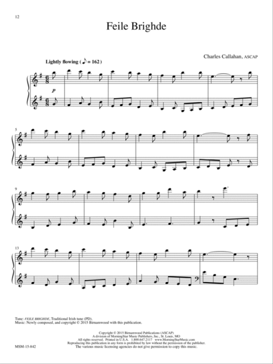 Celtic Collection: 12 Piano Meditations on Celtic Melodies Piano Solo scores gallery preview page 7