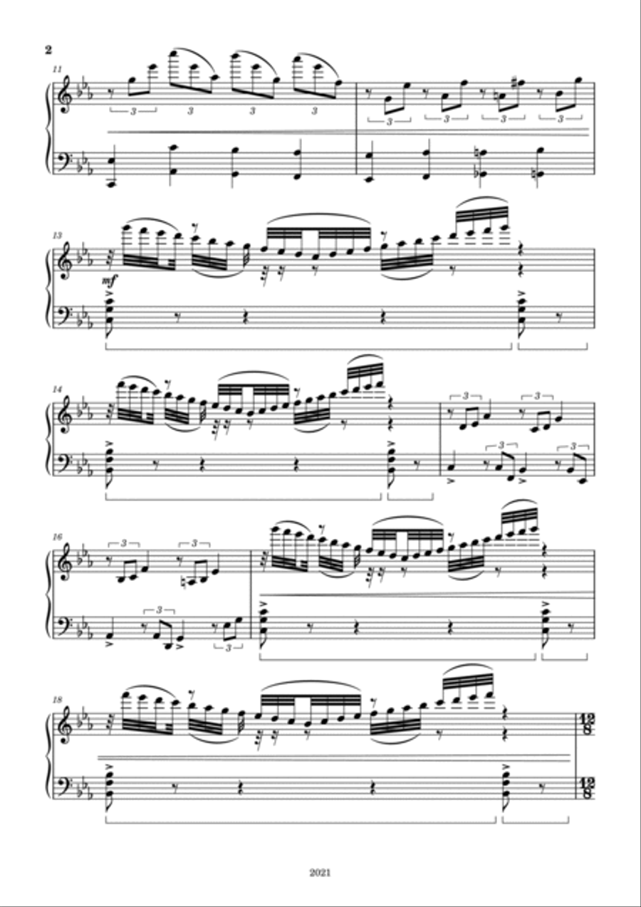 Zweihänder, W. 4 Piano Solo scores gallery preview page 2