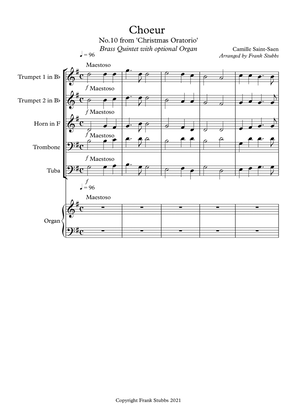 Chorus 10 from Christmas Oratorio by Saints-Saen