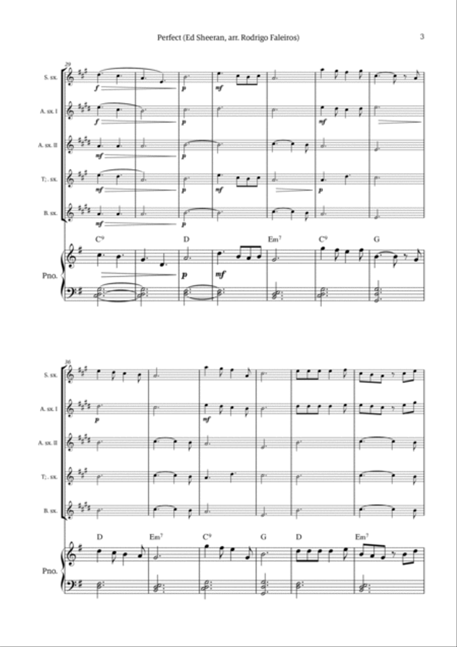 Perfect Tenor Saxophone scores gallery preview page 3