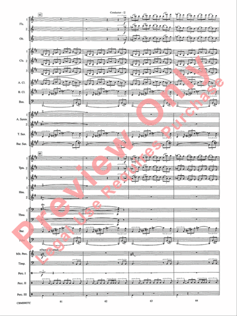 The Perfect Storm (from the Warner Bros. Motion Picture) Concert Band scores gallery preview page 15