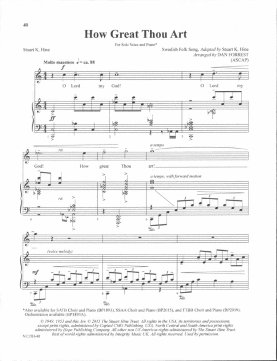 Sacred Solos of Dan Forrest - high voice High Voice scores gallery preview page 14