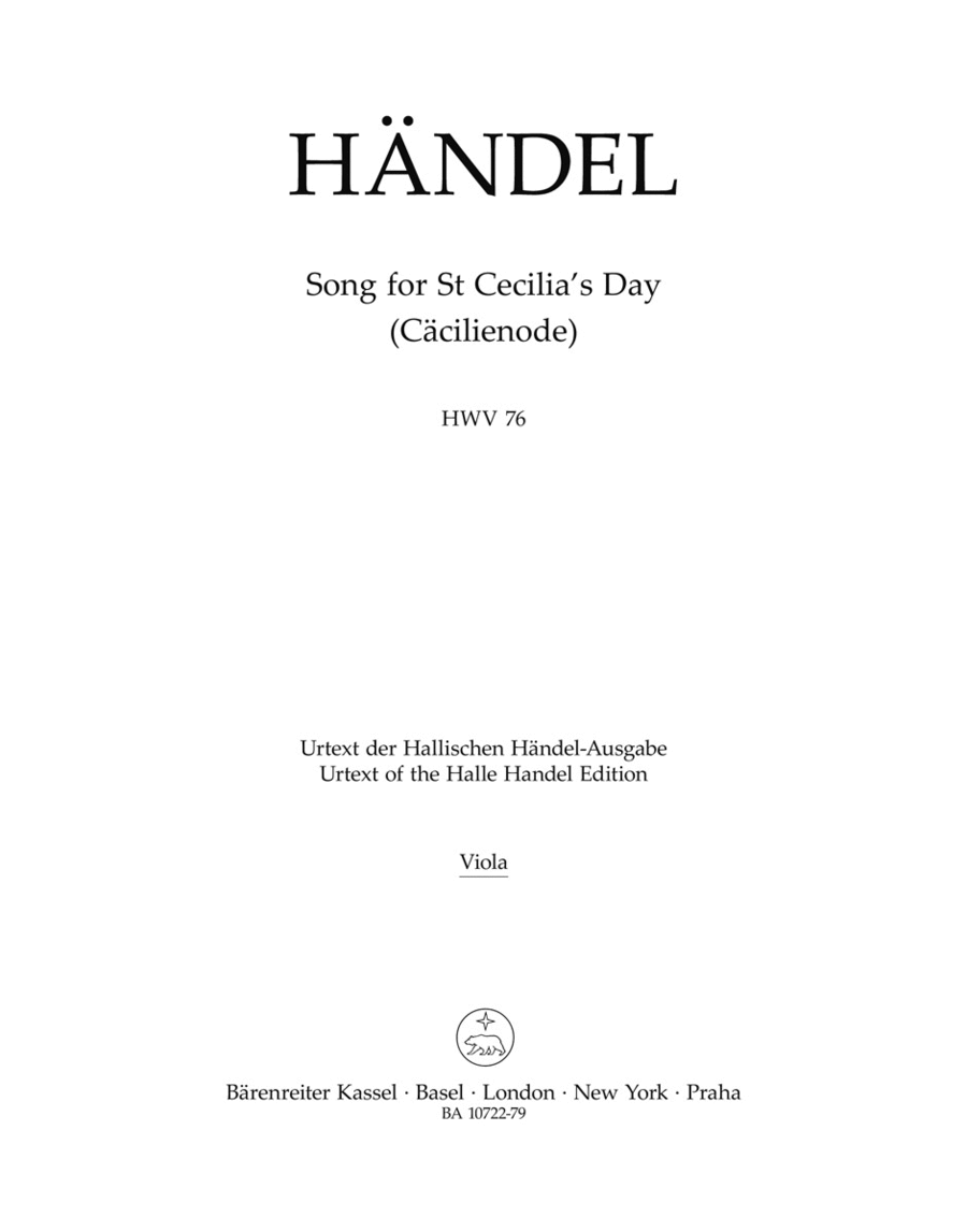 Song for St Cecilia´s Day, HWV 76