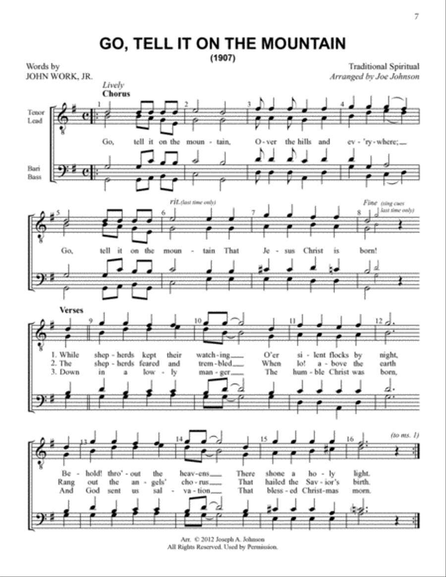 Yuletide Favorites (Volume II) TTBB scores gallery preview page 6