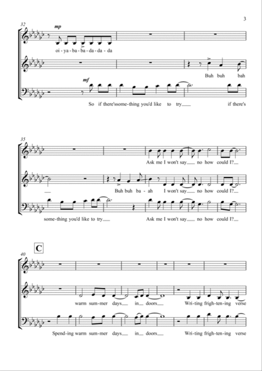 Ask Ask 3-Part scores gallery preview page 3