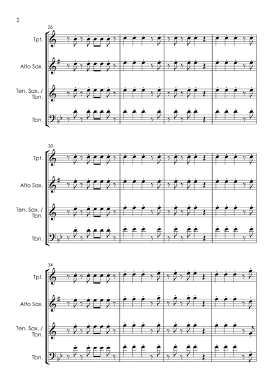 You Can't Hurry Love You Can't Hurry Love Tenor Saxophone scores gallery preview page 6