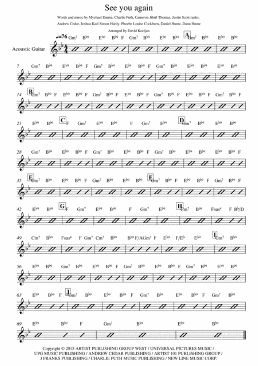 See You Again String Duet scores gallery preview page 1