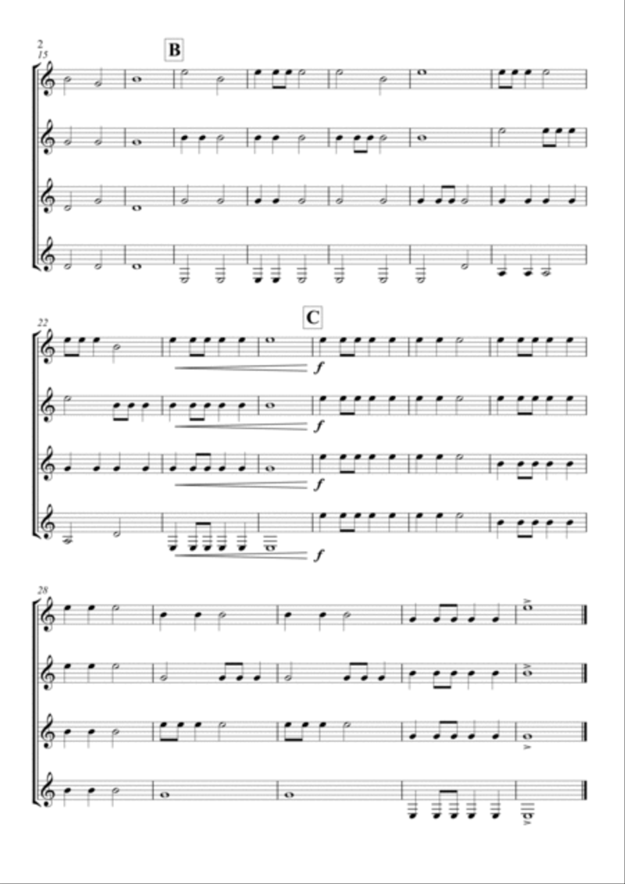 Quartet for Open Strings Chamber Music scores gallery preview page 2