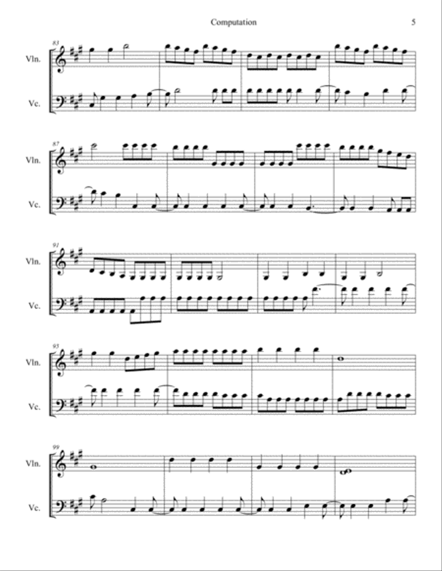 Computation Small Ensemble scores gallery preview page 5