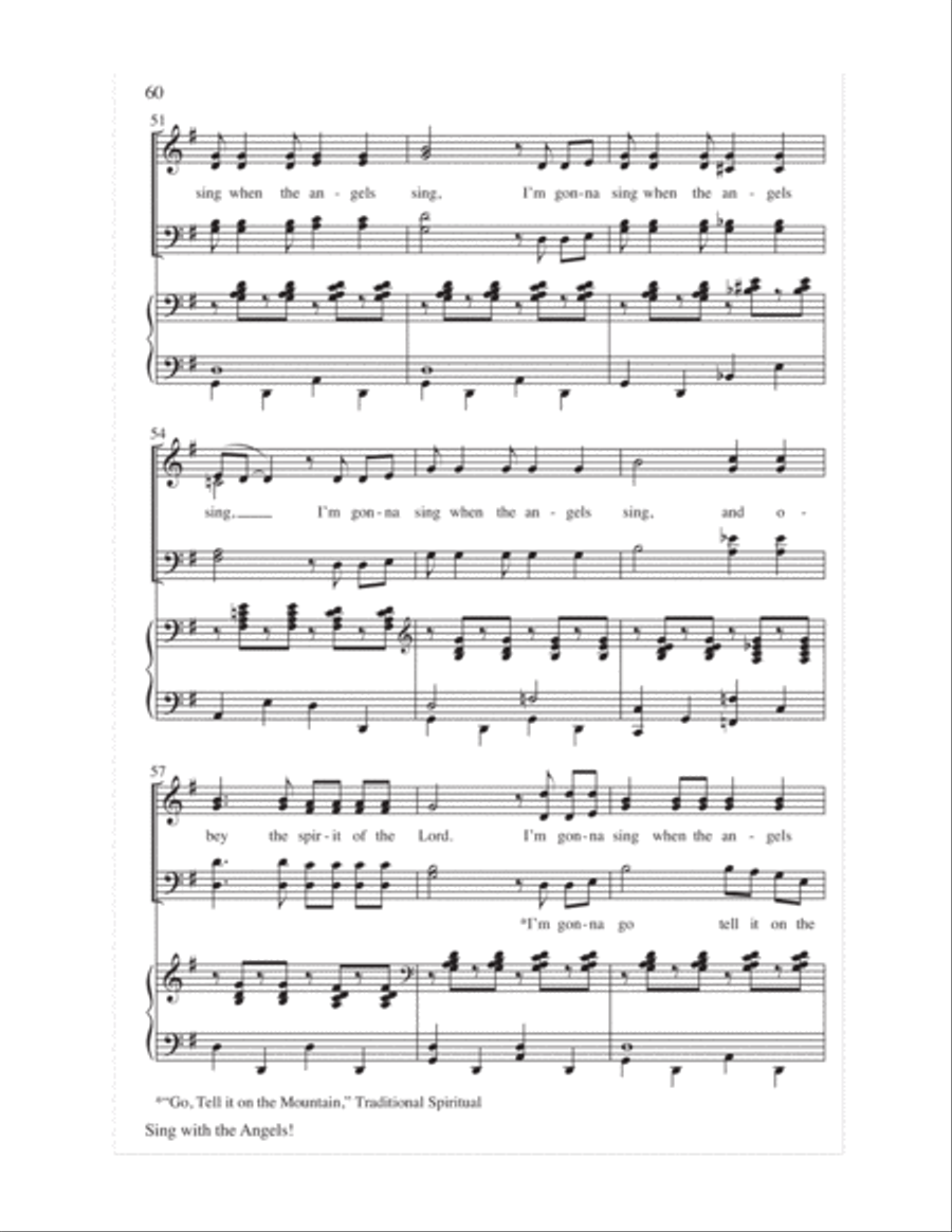 Sing with the Angels!- Score 4-Part scores gallery preview page 63
