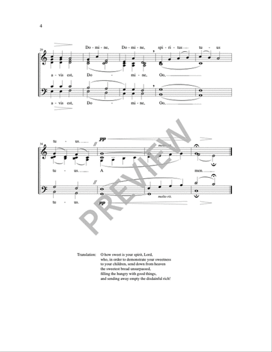 Three Motets on the Blessed Sacrament 4-Part scores gallery preview page 13