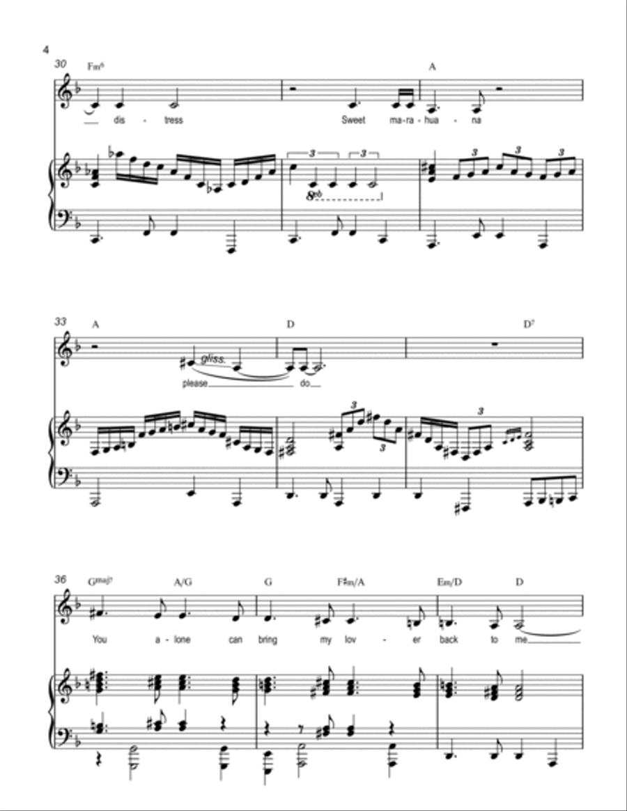 Marahuana Voice scores gallery preview page 4