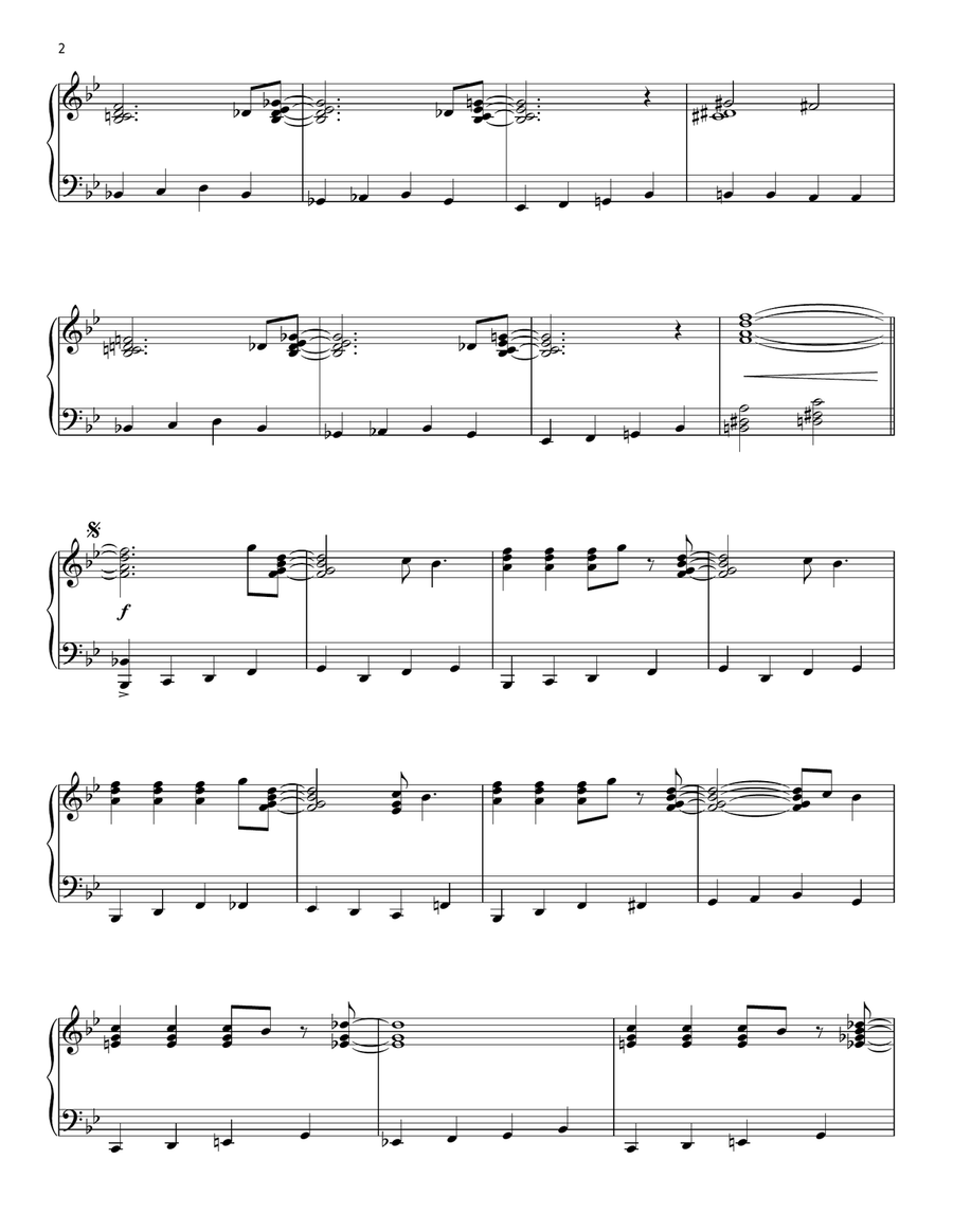 In Bloom [Jazz version] Piano Solo scores gallery preview page 2