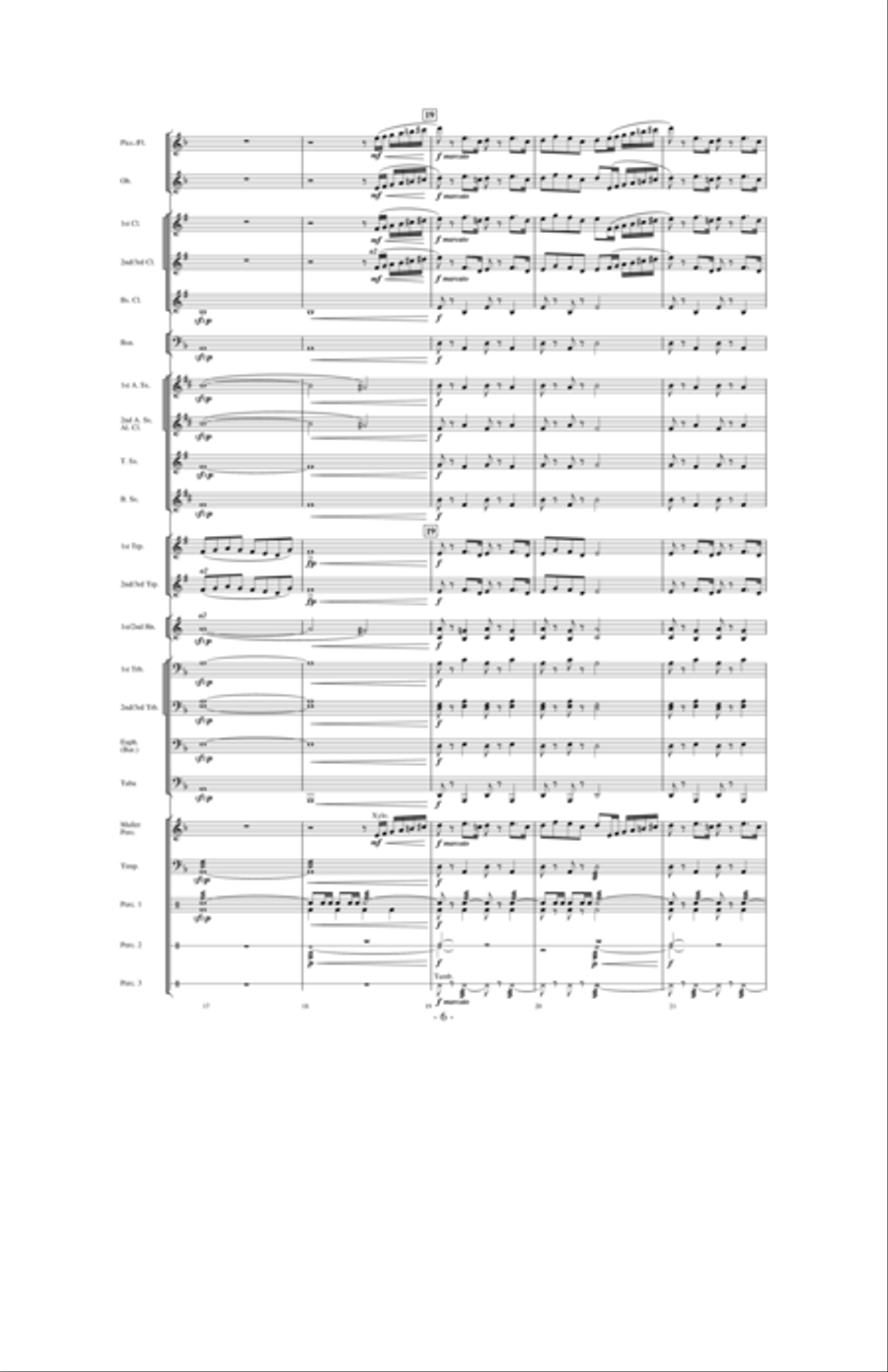 Quest of the Undaunted Knight Concert Band scores gallery preview page 5