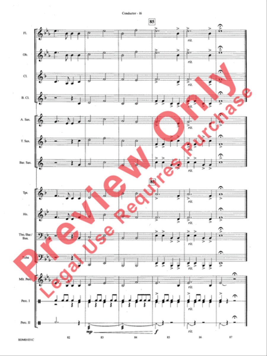 Patriotic Bits & Pieces Concert Band scores gallery preview page 19