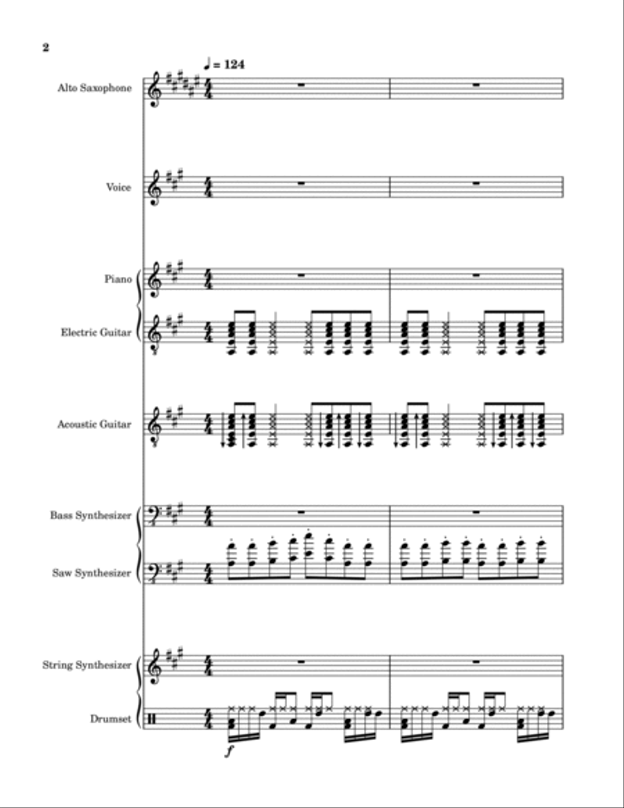 Red Wine Supernova Red Wine Supernova A Cappella scores gallery preview page 2