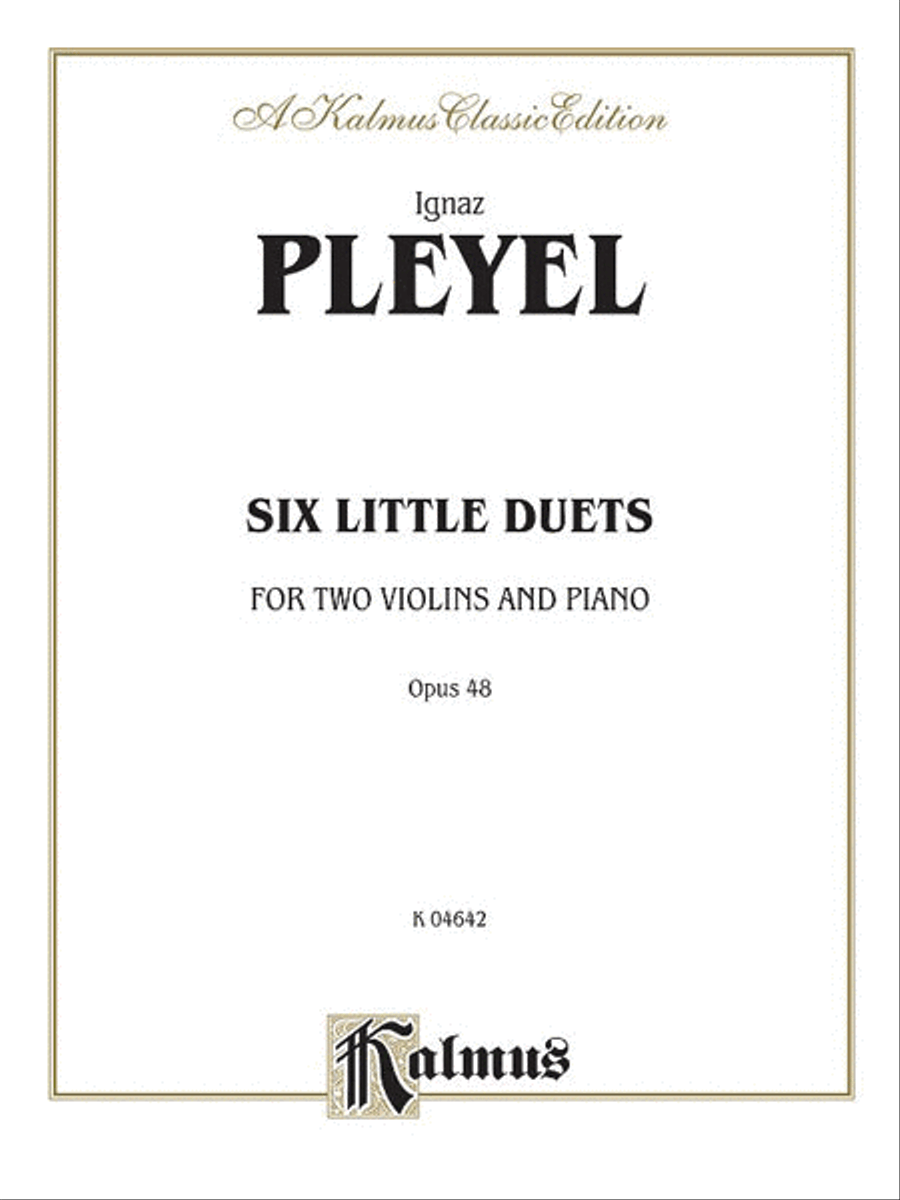 Six Little Duets, Op. 48 Six Little Duets, Op. 48 String Duet scores gallery preview page 1