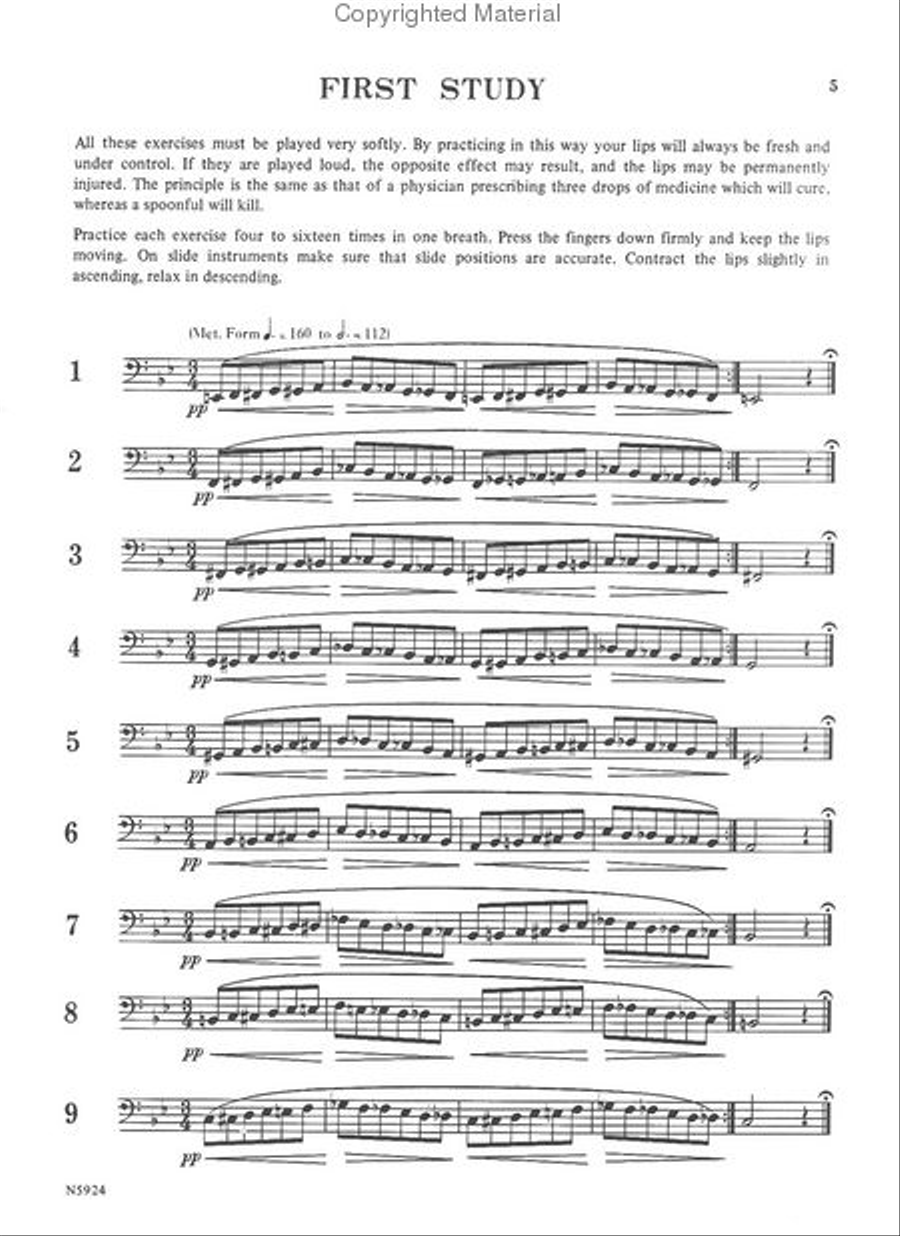 Technical Studies Bass Clef Instrument scores gallery preview page 2