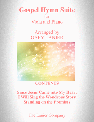 Book cover for GOSPEL HYMN SUITE (For Viola & Piano with Score & Viola Part)