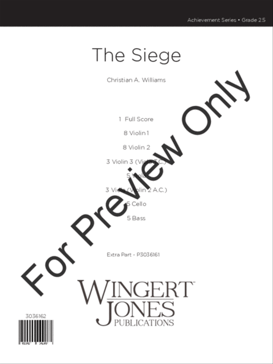 The Siege String Orchestra scores gallery preview page 2