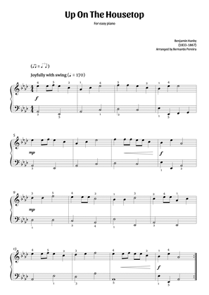 Book cover for Up On The Housetop (easy piano – A♭ major)
