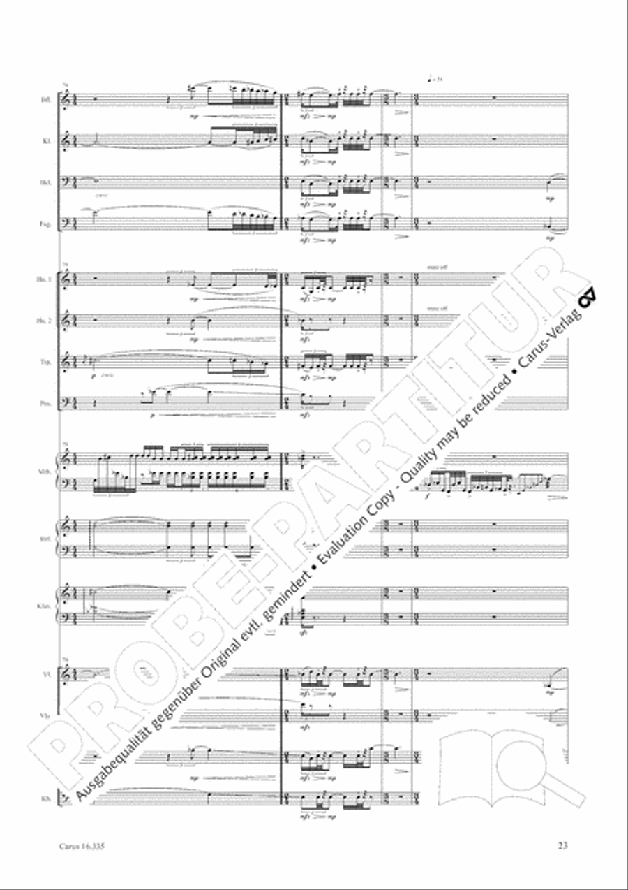 Esquisse: le froid Orchestra scores gallery preview page 24