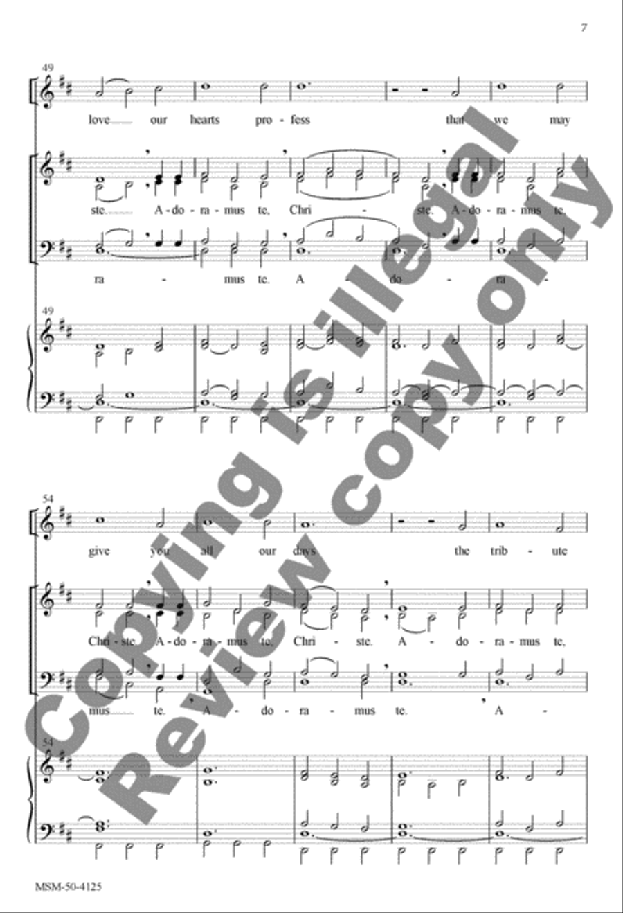 That Easter Day with Joy Was Bright 4-Part scores gallery preview page 7