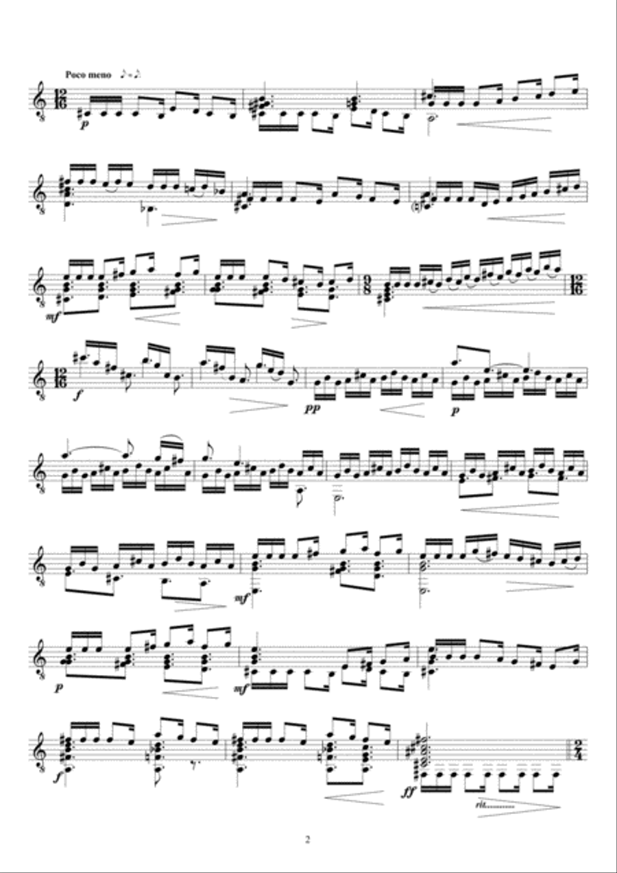Rumores de la noche Rumores de la noche Guitar Solo scores gallery preview page 3