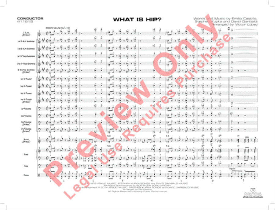 What Is Hip What Is Hip Jazz Ensemble scores gallery preview page 4