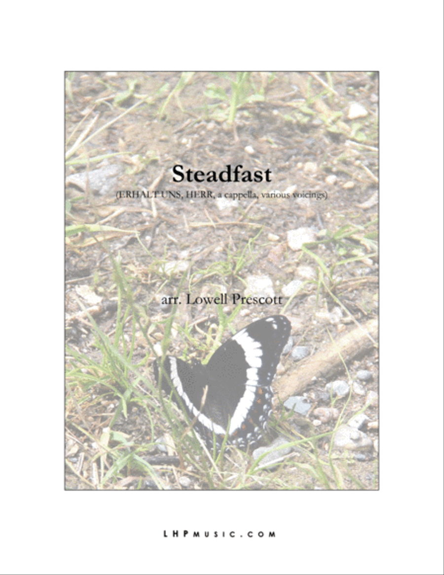 Steadfast (Lord, Keep Us Steadfast in your Word) 4-Part scores gallery preview page 1