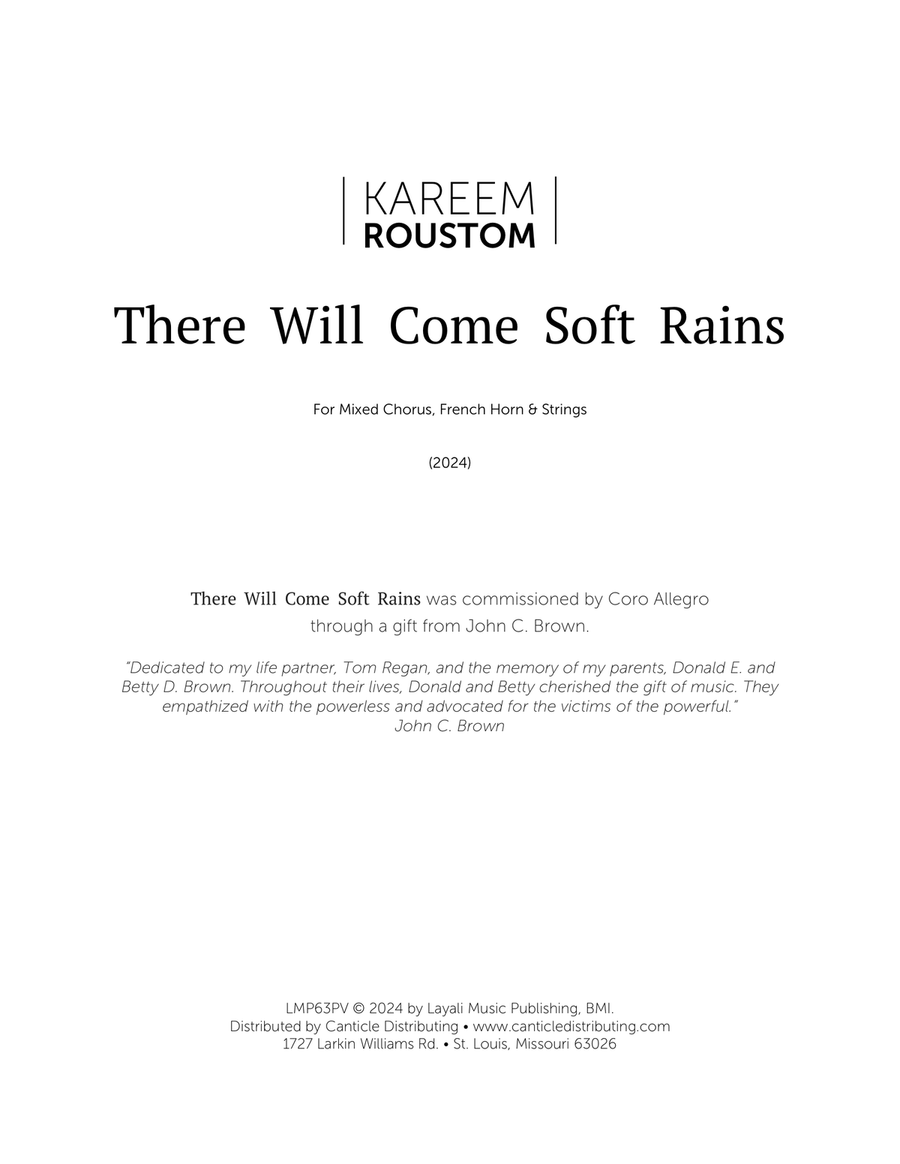 There Will Come Soft Rains 4-Part scores gallery preview page 3